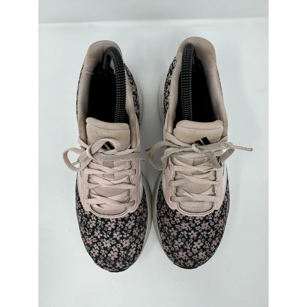 Adidas Women's Shoes Cloudfoam Light Pink Flower Print Size 5 Sneakers - Picture 3 of 9